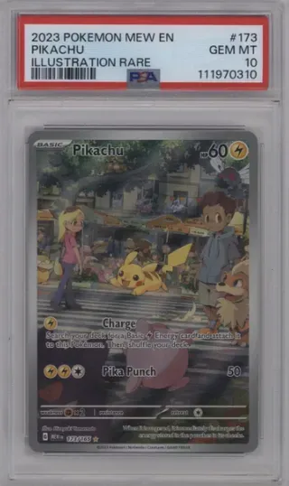 2023 POKEMON MEW EN PIKACHU ILLUSTRATION RARE