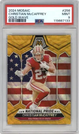 2024 MOSAIC CHRISTIAN McCAFFREY GOLD WAVE