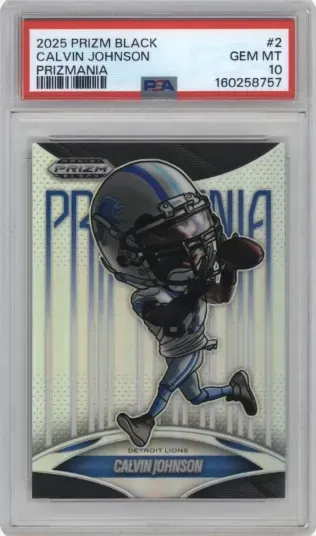 2025 PRIZM BLACK CALVIN JOHNSON PRIZMANIA