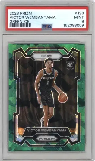 2023 PRIZM VICTOR WEMBANYAMA GREEN ICE