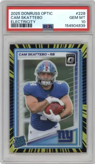 2025 DONRUSS OPTIC CAM SKATTEBO ELECTRICITY