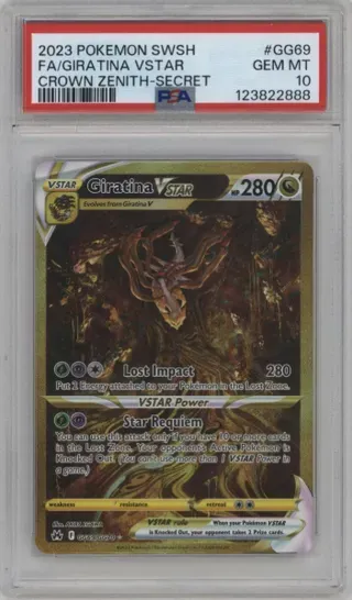 2023 POKEMON SWSH FA GIRATINA VSTAR CROWN ZENITH-SECRET