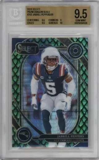 2024 SELECT PRIZM DRAGON SCALE #262 JABRILL PEPPERS 81