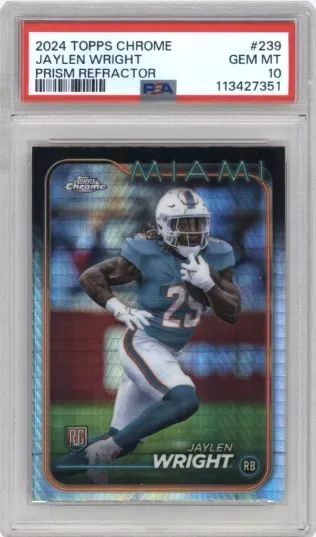 2024 TOPPS CHROME JAYLEN WRIGHT PRISM REFRACTOR