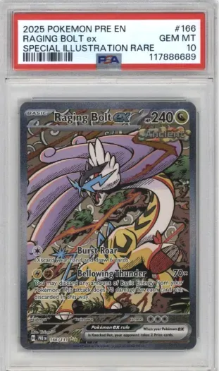 2025 POKEMON PRE EN RAGING BOLT ex SPECIAL ILLUSTRATION RARE