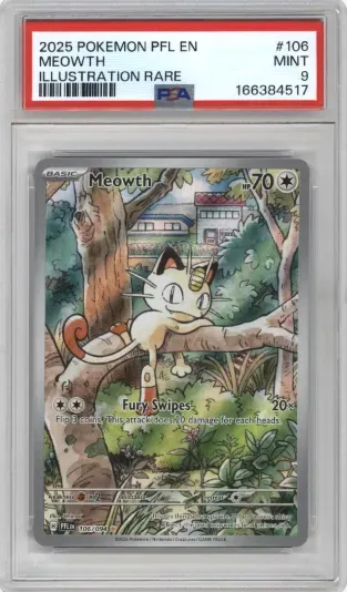 2025 POKEMON PFL EN MEOWTH ILLUSTRATION RARE