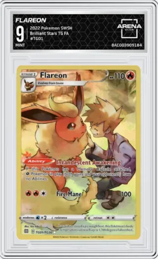 FLAREON 2022 Pokemon SWSH Brilliant Stars TGFA