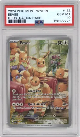 2024 POKEMON TWM EN EEVEE ILLUSTRATION RARE