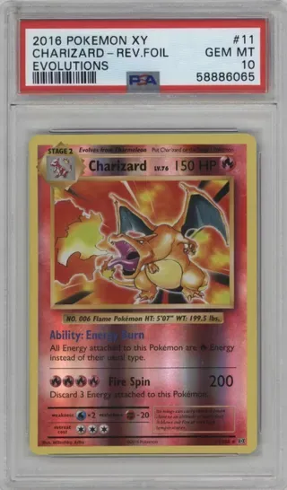 2016 POKEMON XY CHARIZARD-REV.FOIL EVOLUTIONS