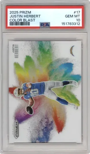 2025 PRIZM JUSTIN HERBERT COLOR BLAST