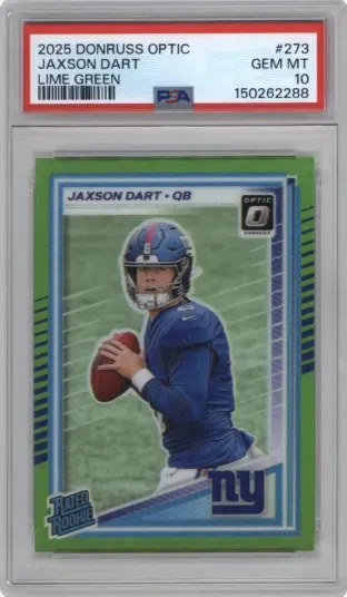 2025 DONRUSS OPTIC JAXSON DART LIME GREEN