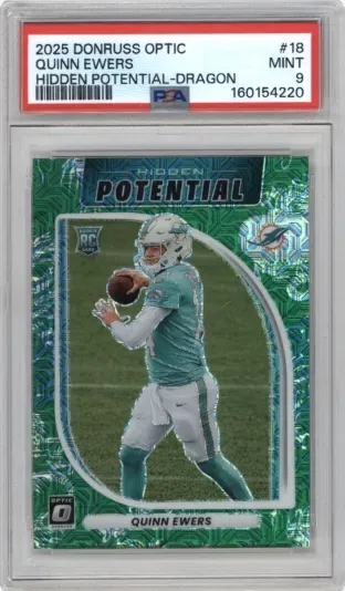 2025 DONRUSS OPTIC QUINN EWERS HIDDEN POTENTIAL-DRAGON