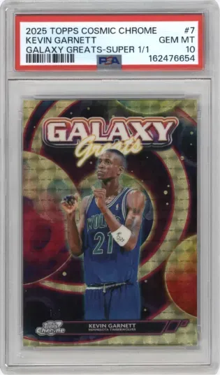 2025 TOPPS COSMIC CHROME KEVIN GARNETT GALAXY GREATS-SUPER