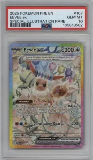 2025 POKEMON PRE EN EEVEE ex SPECIAL ILLUSTRATION RARE
