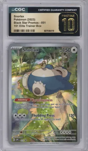Snorlax Pokemon (2023) Black Star Promo 151 Elite Trainer Box