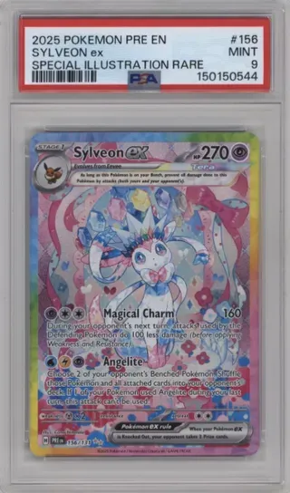 2025 POKEMON PRE EN SYLVEON ex SPECIAL ILLUSTRATION RARE