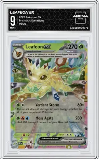 LEAFEON EX 2025 Pokemon SV Prismatic Evolutions