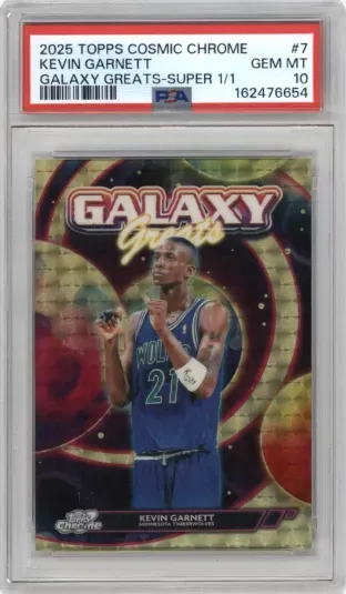 2025 TOPPS COSMIC CHROME KEVIN GARNETT GALAXY GREATS-SUPER
