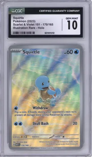 Squirtle Pokemon (2023) Scarlet and Violet Illustration Rare