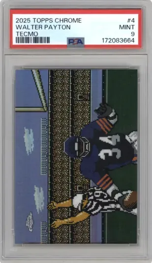 2025 TOPPS CHROME WALTER PAYTON TECMO