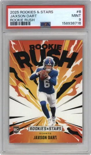 2025 ROOKIES AND STARS JAXSON DART ROOKIE RUSH