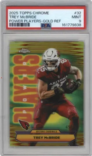 2025 TOPPS CHROME TREY McBRIDE POWER PLAYERS-GOLD REF