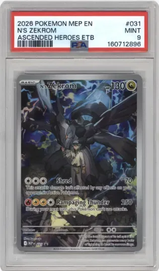 2026 POKEMON MEP EN N'S ZEKROM ASCENDED HEROES ETB