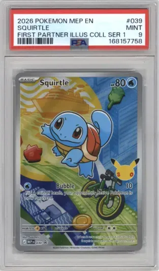 2026 POKEMON MEP EN SQUIRTLE FIRST PARTNER ILLUS COLL SER 1