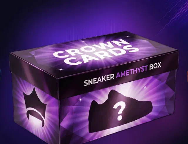 Sealed Sneaker Amethyst Box as shown in the app