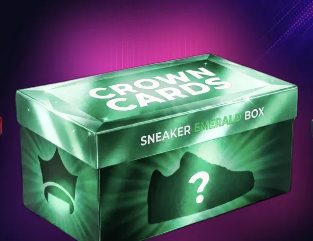 Sealed Sneaker Emerald Box as shown in the app