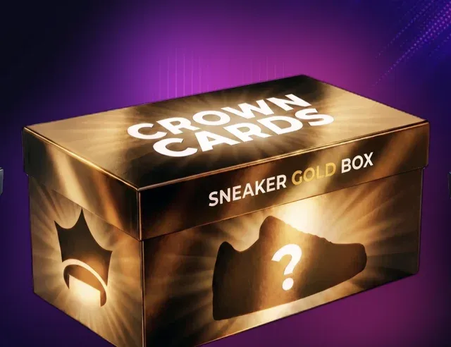 Sealed Sneaker Gold Box as shown in the app
